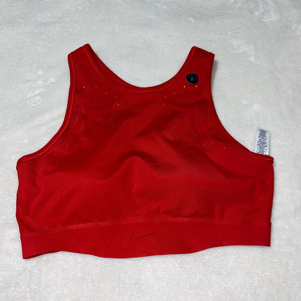 Nike Dri-Fit Racerback Sports Bra Women's Size Small Red